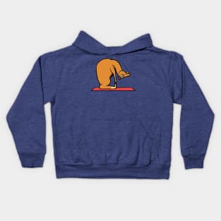 Camel Yoga Pose Kids Hoodie